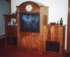walnut tv unit